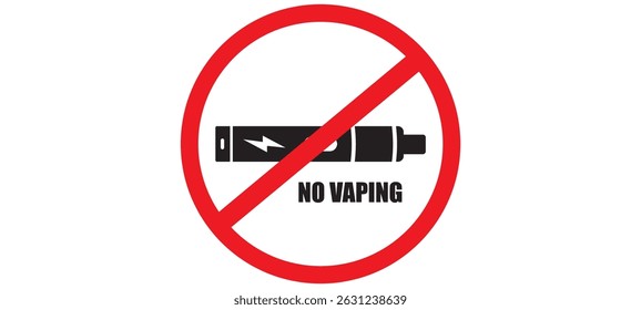no smoking no vaping vector