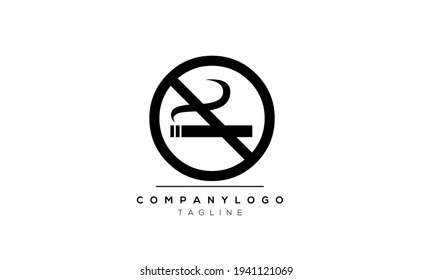 No Smoking vector abstract icon design