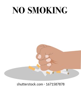 No smoking vector design illustration 
