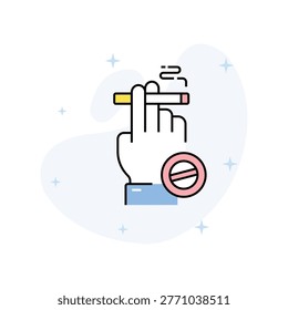No Smoking Vector Fill outline Icons Eps 10 File