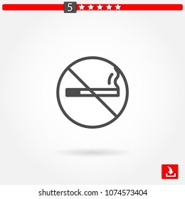 no smoking vector icon