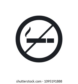 no smoking vector icon