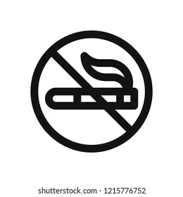 No smoking vector icon