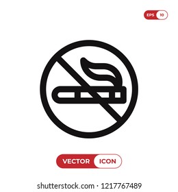 No smoking vector icon