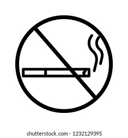 No smoking vector icon