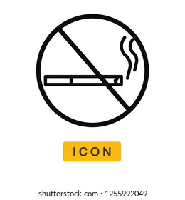 No smoking vector icon