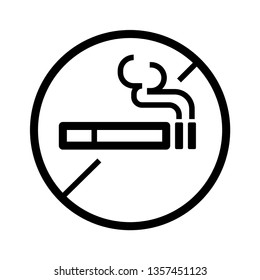 No Smoking vector icon