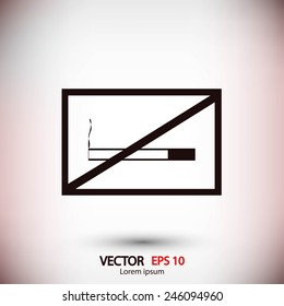 no smoking vector icon