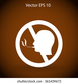 no smoking vector icon