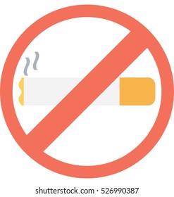 No Smoking Vector Icon