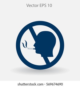 no smoking vector icon