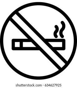 No Smoking Vector Icon