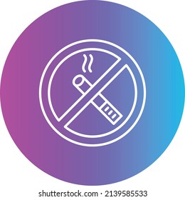 Icono de vector sin fumar. Se puede usar para imprimir, móviles y aplicaciones web.