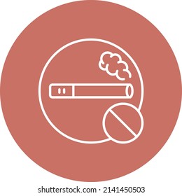 No Smoking vector icon. Can be used for printing, mobile and web applications.