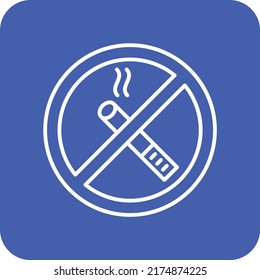 Icono de vector sin fumar. Se puede usar para imprimir, móviles y aplicaciones web.