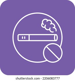 No Smoking vector icon. Can be used for printing, mobile and web applications.