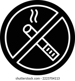 No Smoking vector icon. Can be used for printing, mobile and web applications.