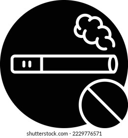 No Smoking vector icon. Can be used for printing, mobile and web applications.