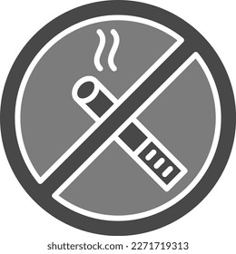 No Smoking vector icon. Can be used for printing, mobile and web applications.