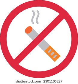 No Smoking vector icon. Can be used for printing, mobile and web applications.