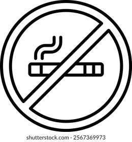 No Smoking vector icon. Can be used for printing, mobile and web applications.