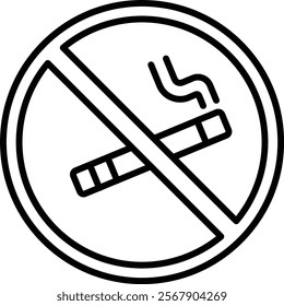 No Smoking vector icon. Can be used for printing, mobile and web applications.