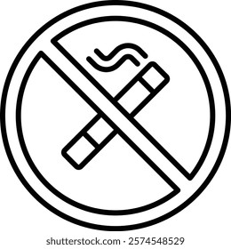 No Smoking vector icon. Can be used for printing, mobile and web applications.