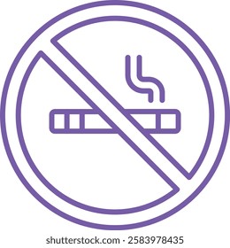 No Smoking vector icon. Can be used for printing, mobile and web applications.