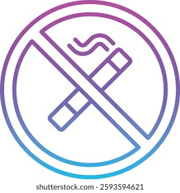 No Smoking vector icon. Can be used for printing, mobile and web applications.