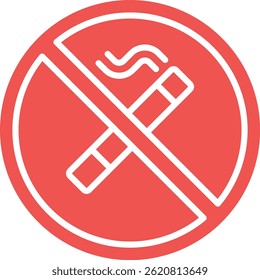No Smoking vector icon. Can be used for printing, mobile and web applications.