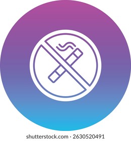 No Smoking vector icon. Can be used for printing, mobile and web applications.