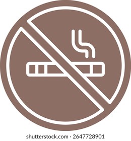 No Smoking vector icon. Can be used for printing, mobile and web applications.