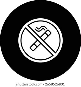 No Smoking vector icon. Can be used for printing, mobile and web applications.
