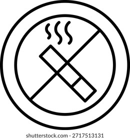 No smoking vector icon. Can be used for printing, mobile and web applications.