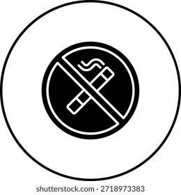 No Smoking vector icon. Can be used for printing, mobile and web applications.