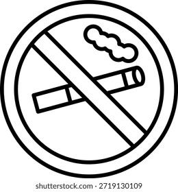 No Smoking vector icon. Can be used for printing, mobile and web applications.