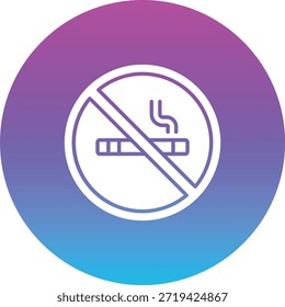 Icono de Vector sin fumar. Se puede utilizar para aplicaciones de impresión, móviles y de Web.