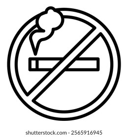 No Smoking Vector Icon Collection