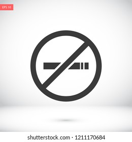 no smoking vector icon eps 10