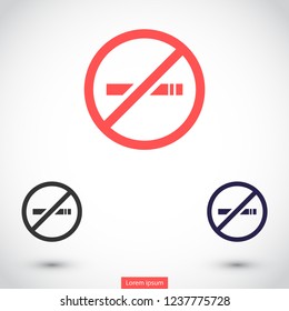 no smoking vector icon eps 10