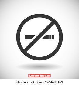 no smoking vector icon eps 10