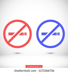 no smoking vector icon eps 10