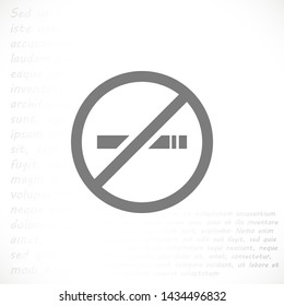 no smoking vector icon eps 10 , Lorem ipsum Flat design