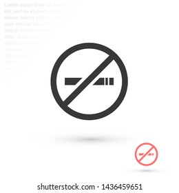 no smoking vector icon eps 10 , Lorem ipsum Flat design