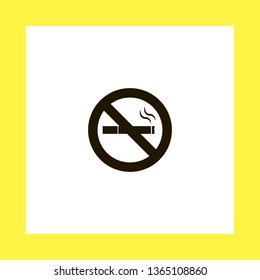 no smoking vector icon. flat design
