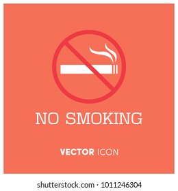 No Smoking Vector Icon Illustration