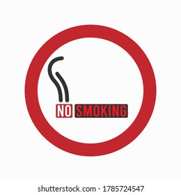 No smoking vector icon illustration