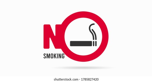 No smoking vector icon illustration