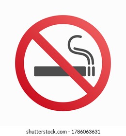 Icono vectorial de no fumar