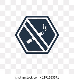 No Smoking vector icon isolated on transparent background, No Smoking transparency concept can be used web and mobile